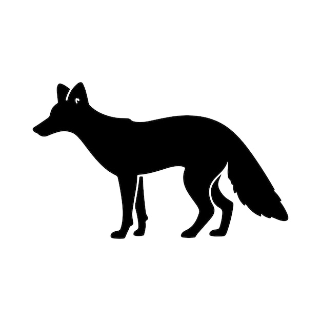 Vector fox silhouette