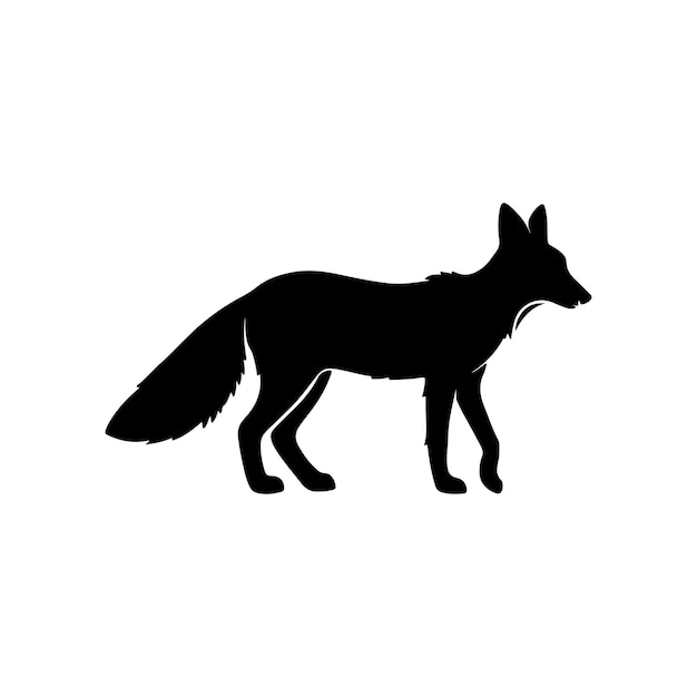 Vector fox silhouette