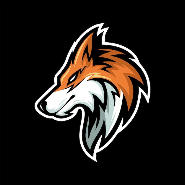 Fox sport logo mascotte sjabloon