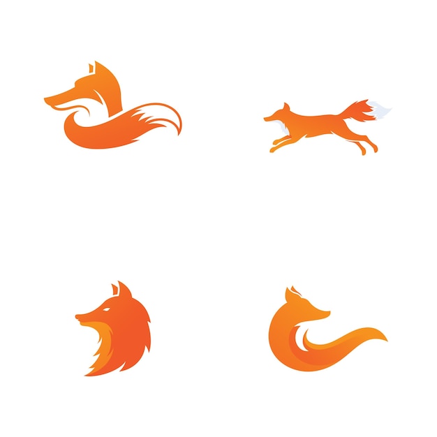 Fox vector illustratie silhouet pictogram ontwerp