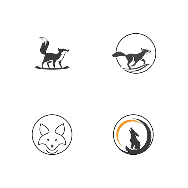 Fox vector illustration icon