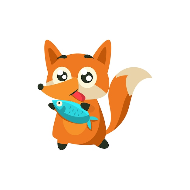 Fox With The Fish