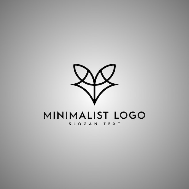 리프 로고 디자인과 함께 여우