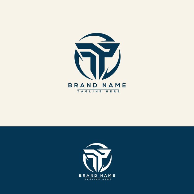 Fp logo design template vector graphic branding element.