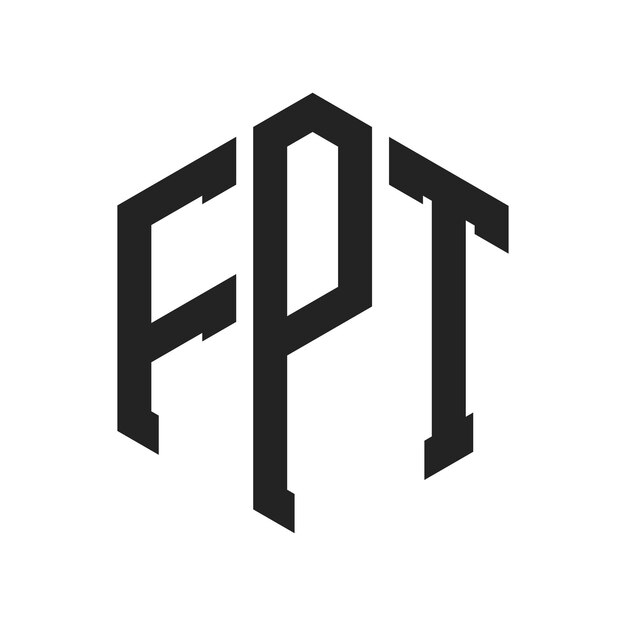 FPT Logo Design Initial Letter FPT Monogram Logo using Hexagon shape