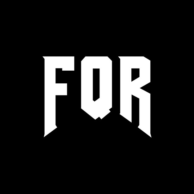 FQR letter logo ontwerp voor technologiebedrijf FQR logo ontwerp zwarte en witte kleurencombinatie FQR Logo FQR vector FQR ontwerp FQR icoon FQR alfabet FQR typografie logo ontwerp