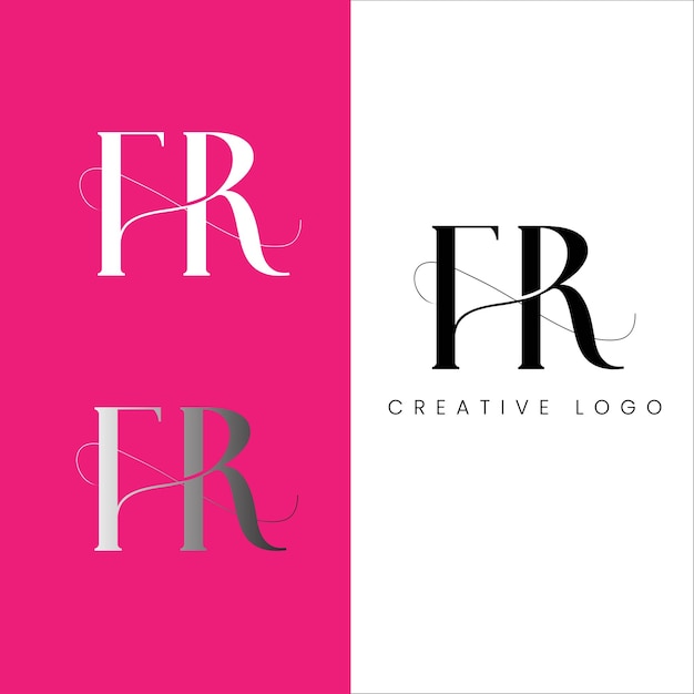 FR initial lletter logo design