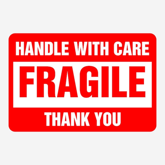 Fragile Label Sticker