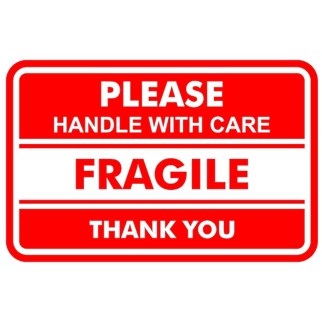 Vector fragile, please handle with care, thank you