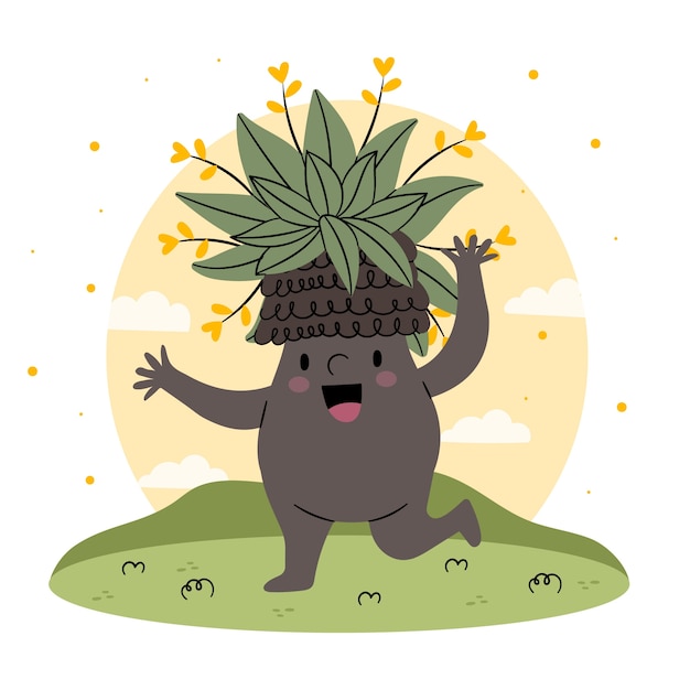 Frailejon character illustration