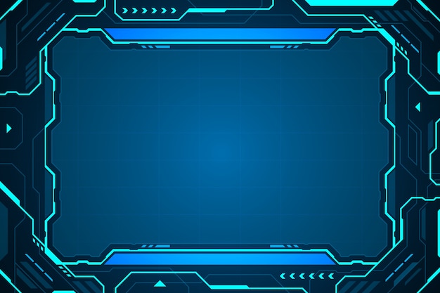 Vector frame abstract technology future interface hud