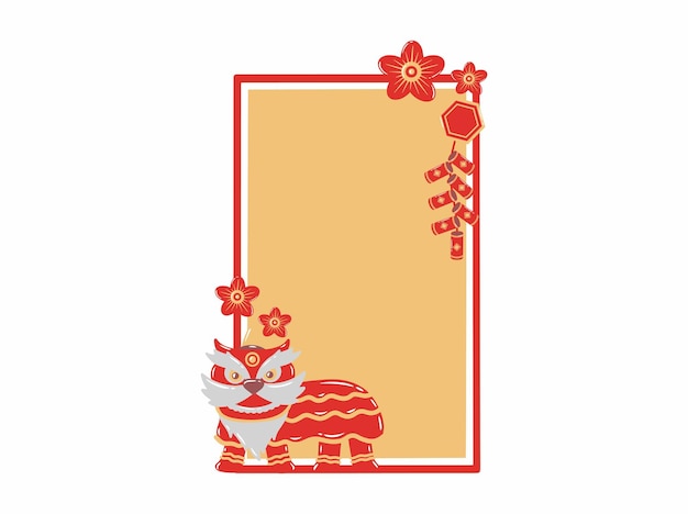 Frame Background Chinese New Year Ornament