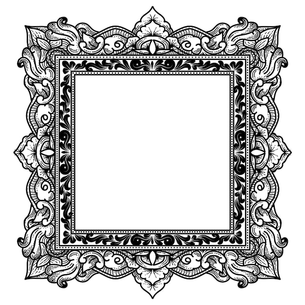 frame border ornament premium