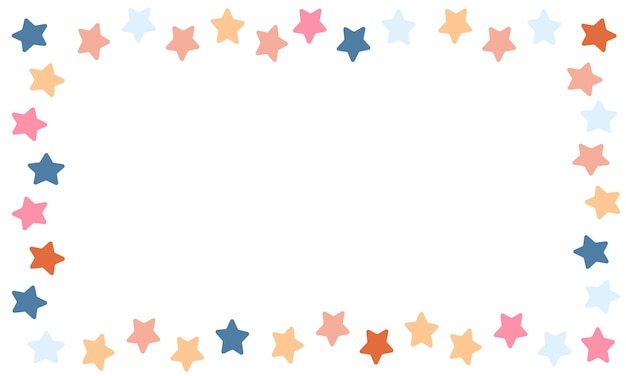 Frame border star shape for your text background