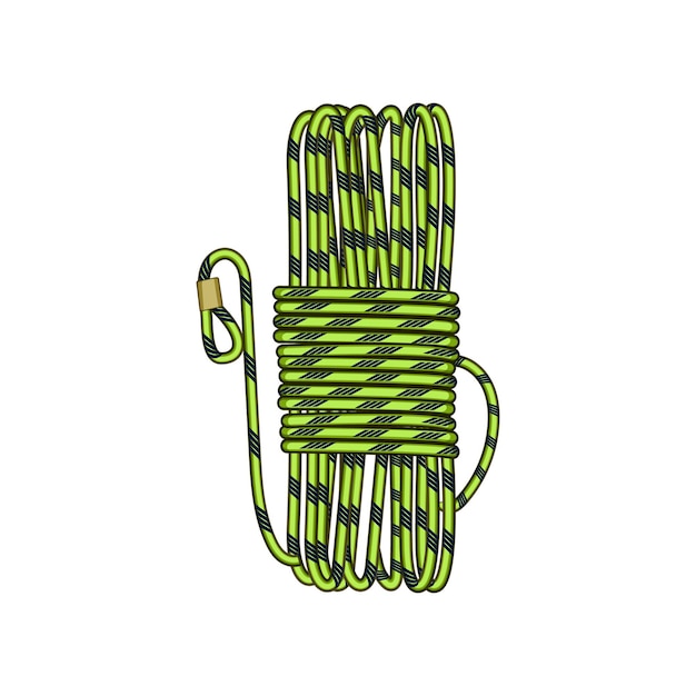 Vector frame cord rope cartoon vector illustration