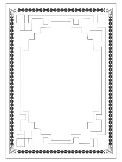 frame en rand vectorillustratie