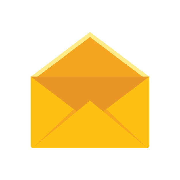 Frame envelop pictogram platte vector Envelop kaart Mail brief geïsoleerd