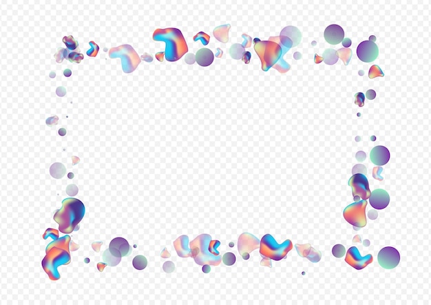 Frame geometrische vloeibare holografische bubbel iriserend