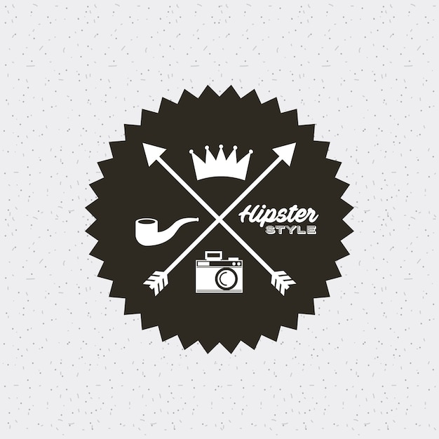 frame hipster style isolated icon