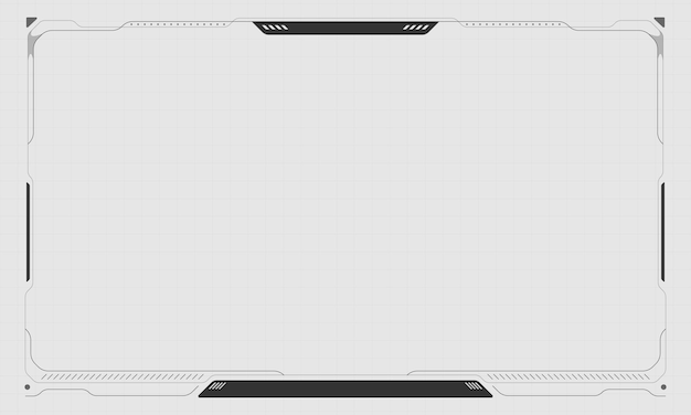 Frame hud modern vector