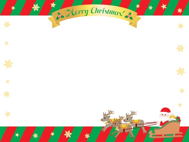 Vector a frame illustration of christmas