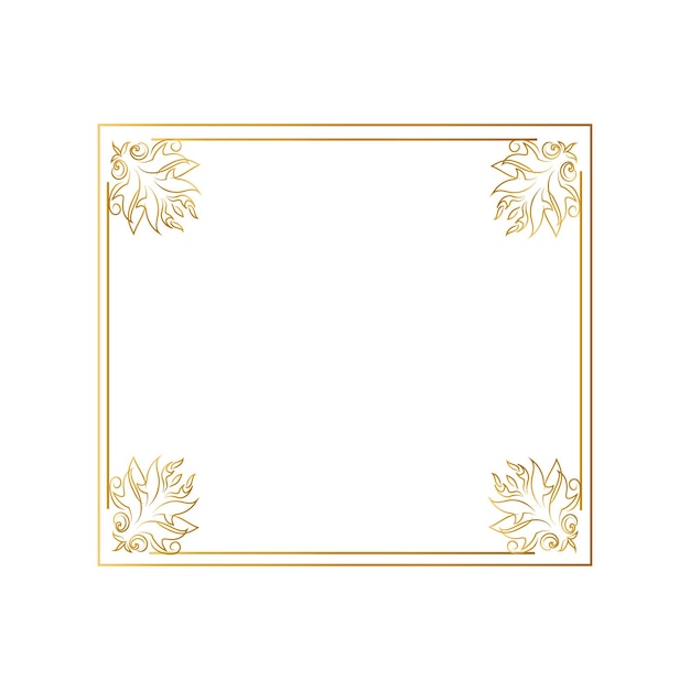 frame met bloemen Luxe zwarte bloemen rechthoek vector