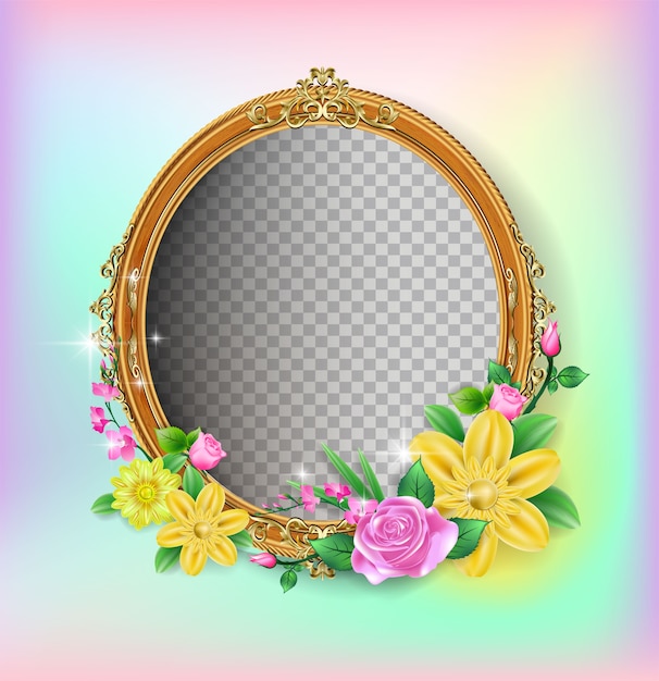 Frame met bloemen