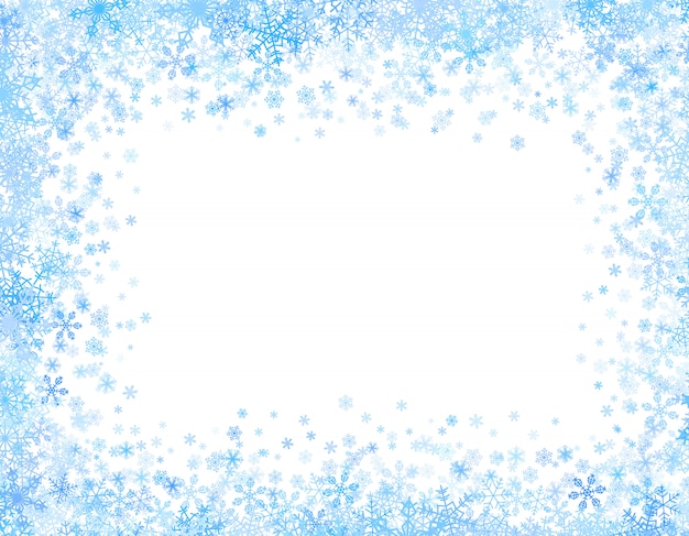 Frame met kleine sneeuwvlokken