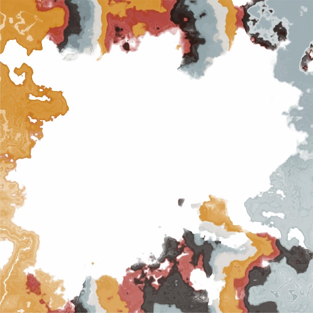 Frame met kleur blobs geïsoleerd op een witte achtergrond vectorillustratie