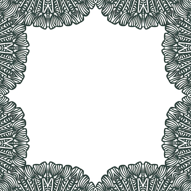 Vector frame ornament vintage floral