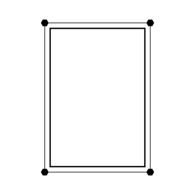 Frame rand vormpictogram voor decoratieve vintage doodle element voor ontwerp in vectorillustratie