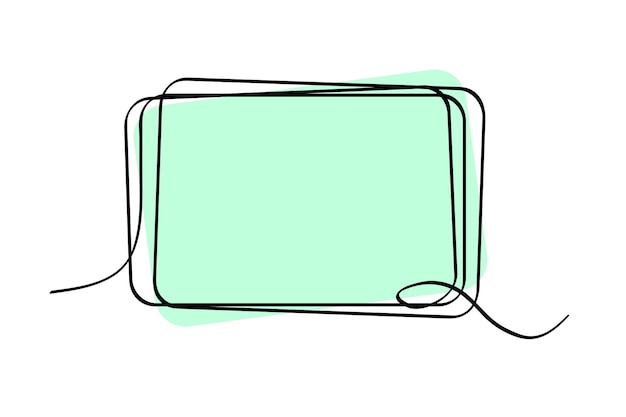 Frame rectangle line art 01 01b