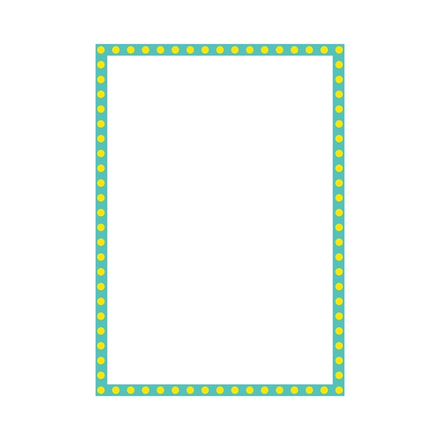 Frame shape icon vertical rectangle decorative vintage border doodle element simple banner design