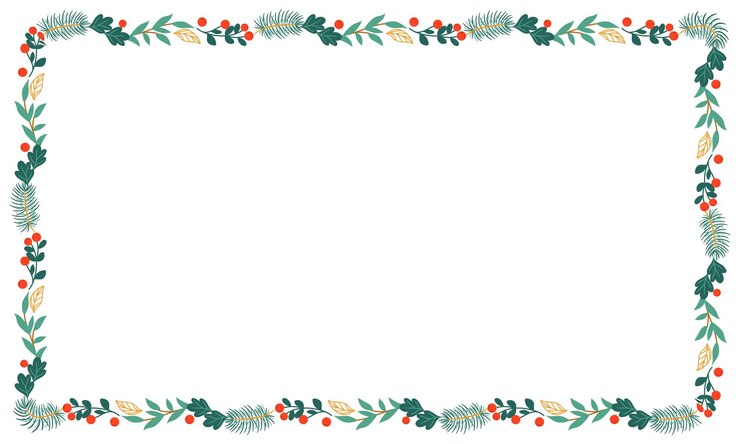 Vector frame sjabloon voor kerstseizoen viering kerstkrans concept