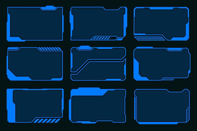 Технология каркаса элемент дизайна киберпанка элемент технологии Hitech