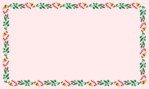 Vector frame template for christmas season celebration christmas wreath concept