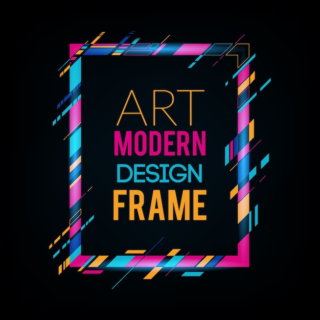 frame for text Modern Art graphics