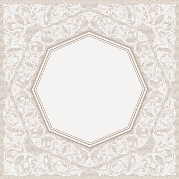 Frame in traditional oriental style