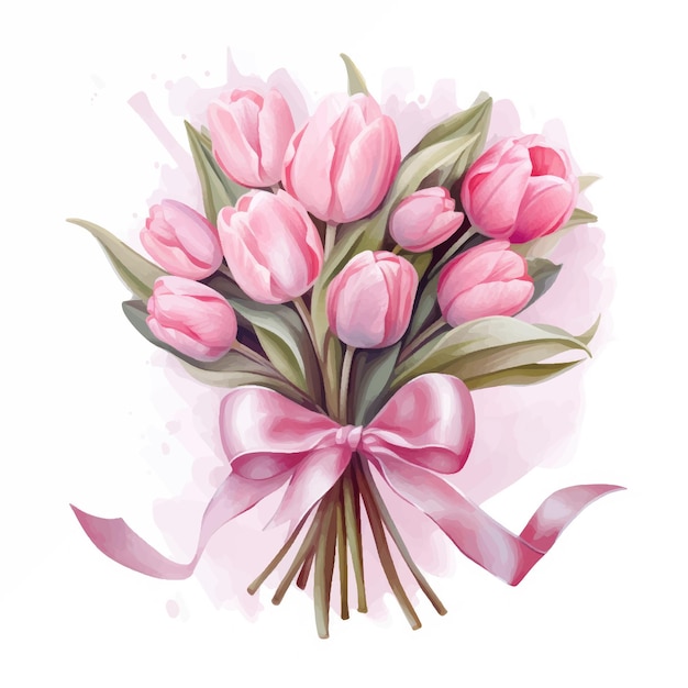 Frame versierd met bloementulpen voor Vrouwendag op 8 maart