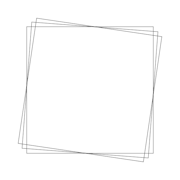 Frame vierkant icoon element abstracte omtrek grens grunge vorm icoon decoratieve doodle voor ontwerp in vector illustratie