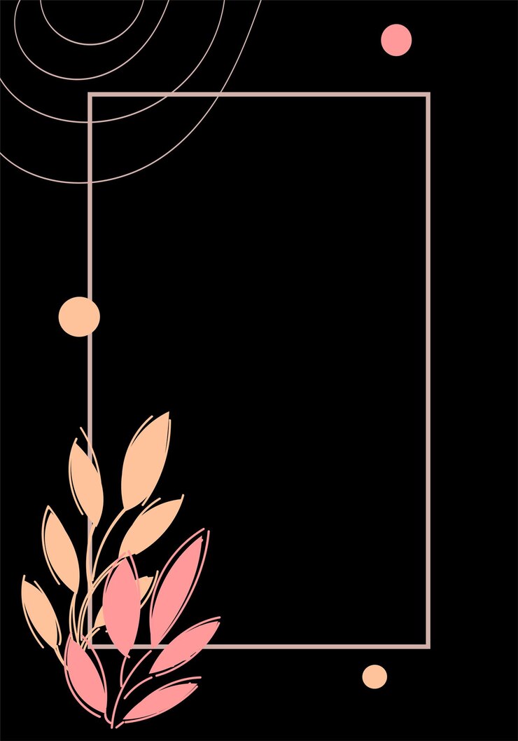 Vector frame with branches 5