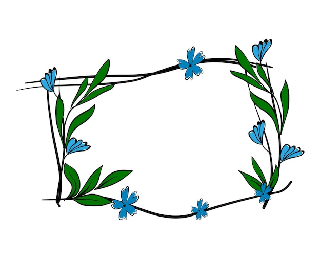 Frame with Flower