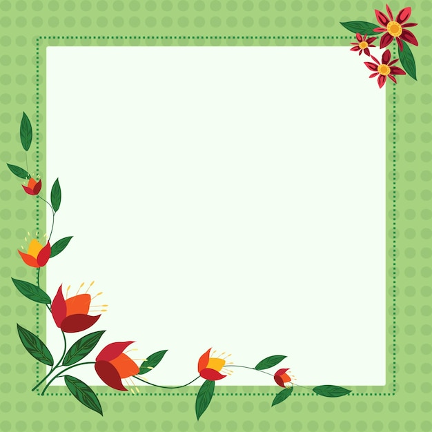 Frame With Leaves And Flowers Around And Important Announcements Inside Framework With Different Plants All Over And Crutial Informations In Floral Box With Recent Ideas