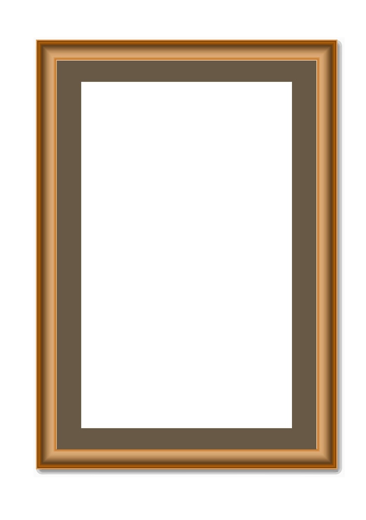 Vector frame with passepartout for a picture 3d vector illustration