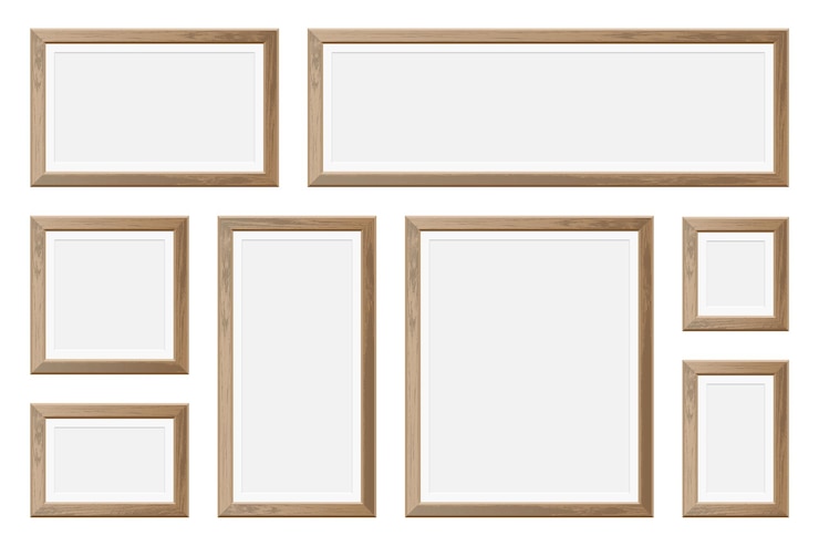 Vector a frame with the word written on it