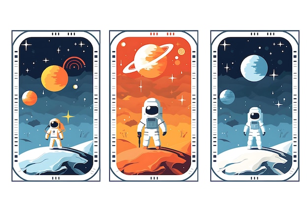 Frames design astronaut