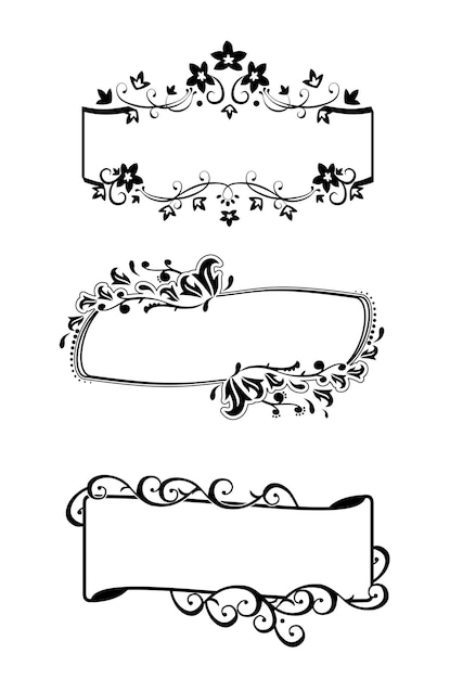 Vector frames set vector