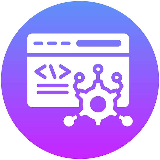 Framework vector icoon illustratie van No Code icoon set