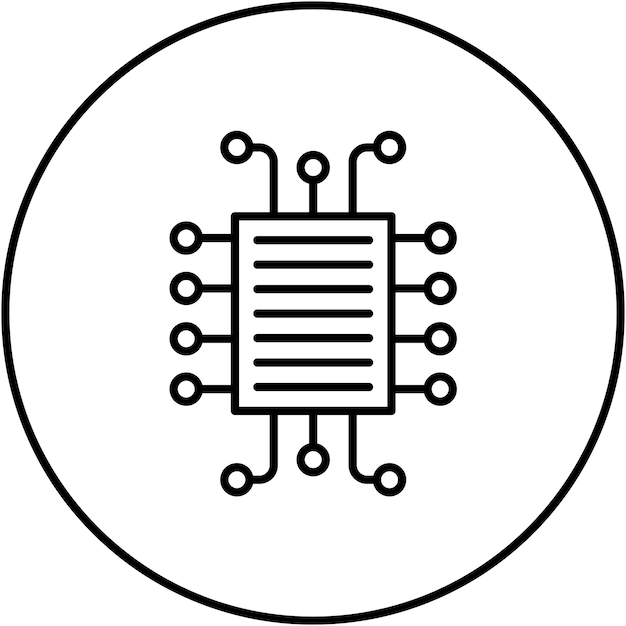 フレームワークのアイコンベクトル画像はIoTに使用できます
