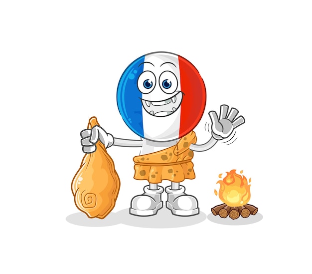 France ancient cartoon cartoon mascot vector